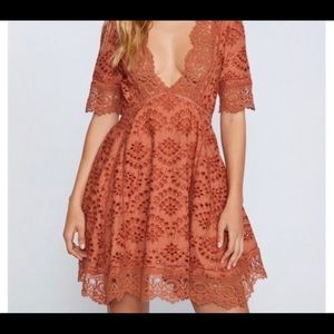 Free people crochet lace dress size 1 never worn